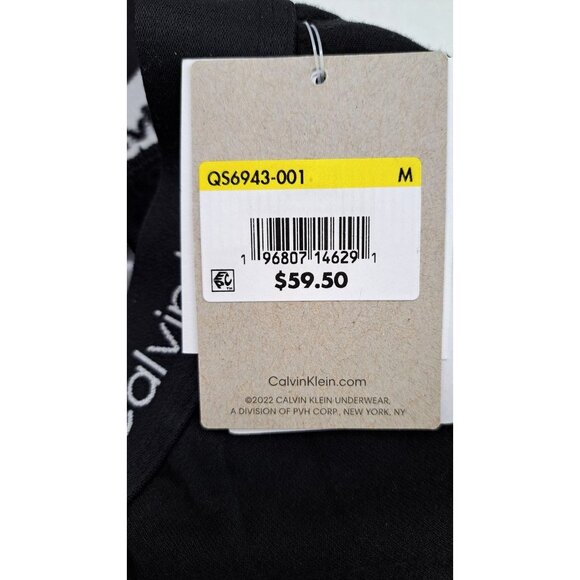 Calvin Klein Black Sleepwear Pants Women Medium Joggers Lounge New QS6943-001 - Picture 3 of 8